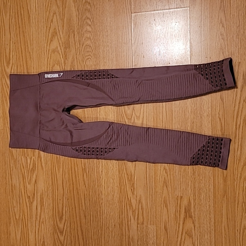 Gymshark Leggings Pants Women Purple Lace Stretchy Casual Athletic Sz Small